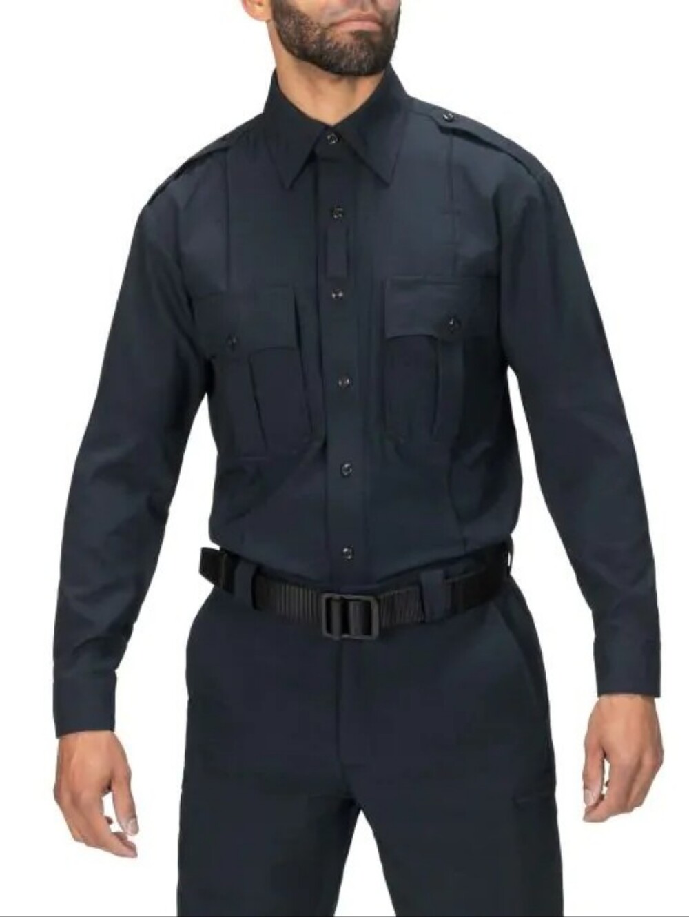 Blauer Mens FlexRx Long Sleeve Tactical Dress Shirt Medium